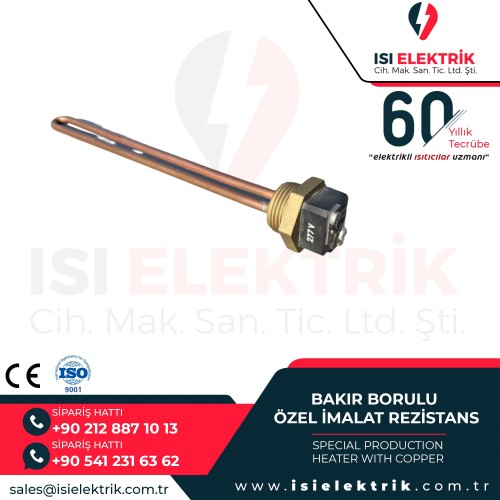 Bakır borulu özel imalat rezistans 9