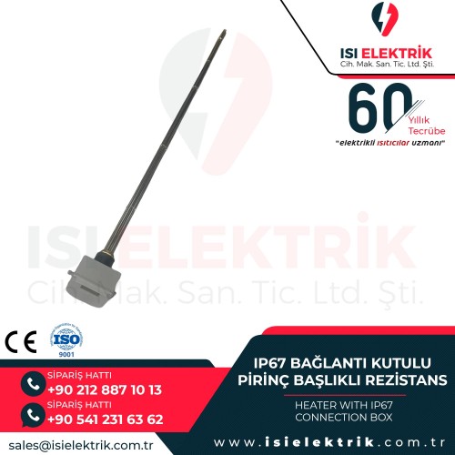 IP67 bağlantı kutulu pirinç başlıklı rezistans 8