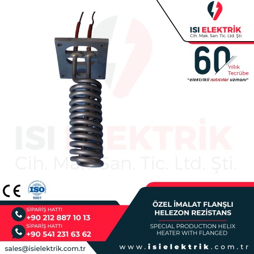 ZEL İMALAT FLANŞLI HELEZON REZİSTANS