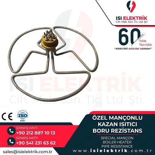 ZEL MANŞONLU KAZAN ISITICI BORU REZİSTANS