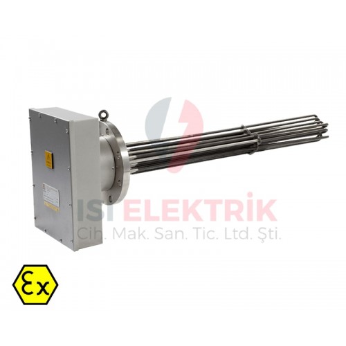 Exproof heater for hazardous industrial areas
