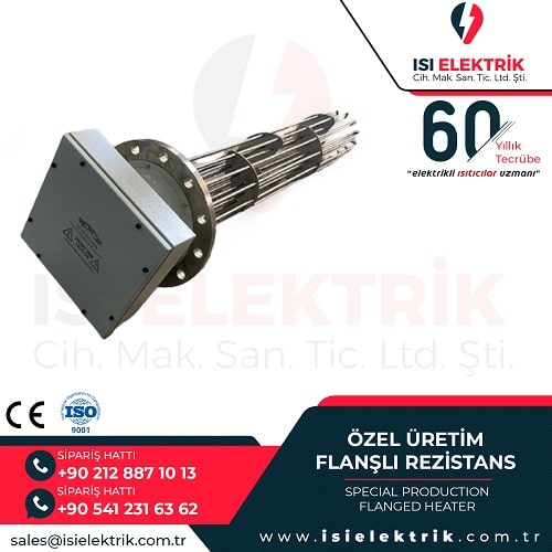 Custom flanged heater - Isı Elektrik Rezistans