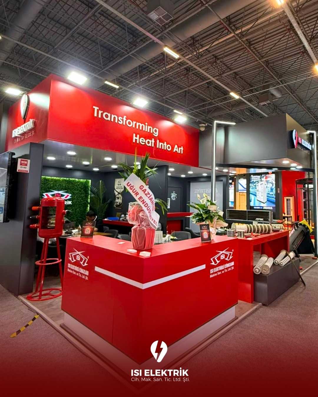 Isı Elektrik Rezistans fuar standı ve ziyaretçiler